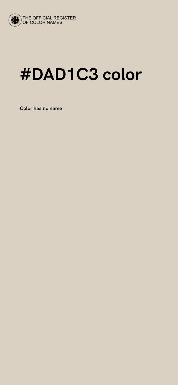 #DAD1C3 color image