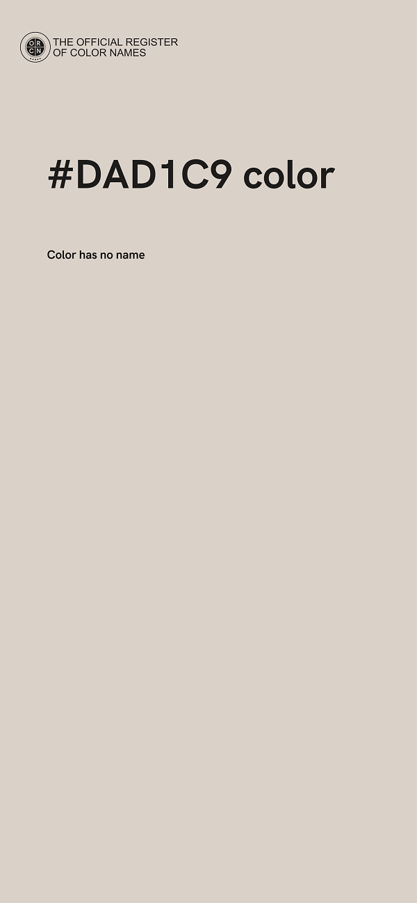 #DAD1C9 color image