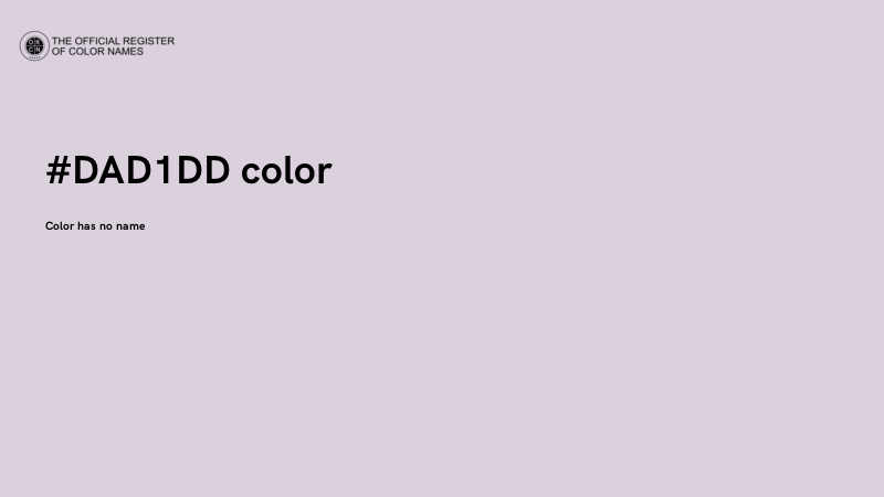 #DAD1DD color image