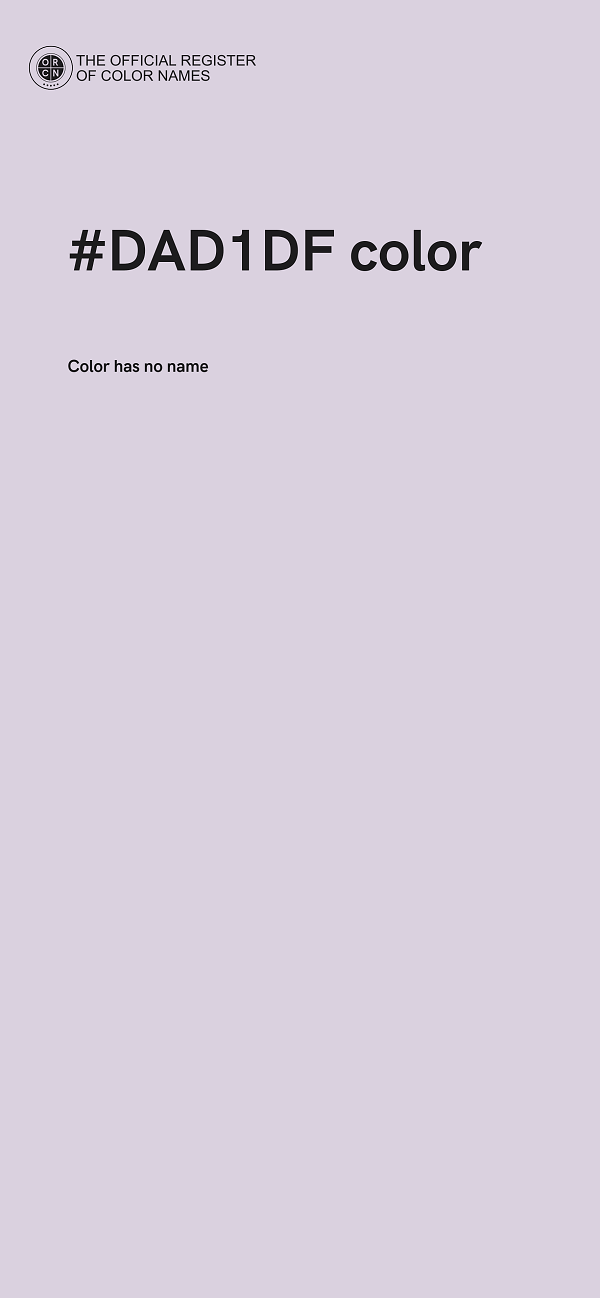 #DAD1DF color image