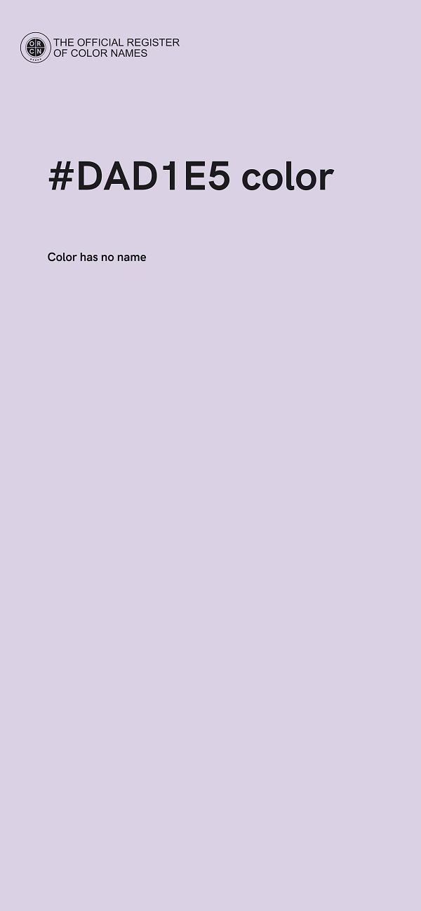 #DAD1E5 color image