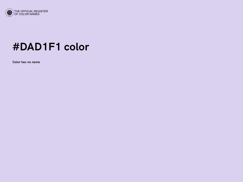 #DAD1F1 color image