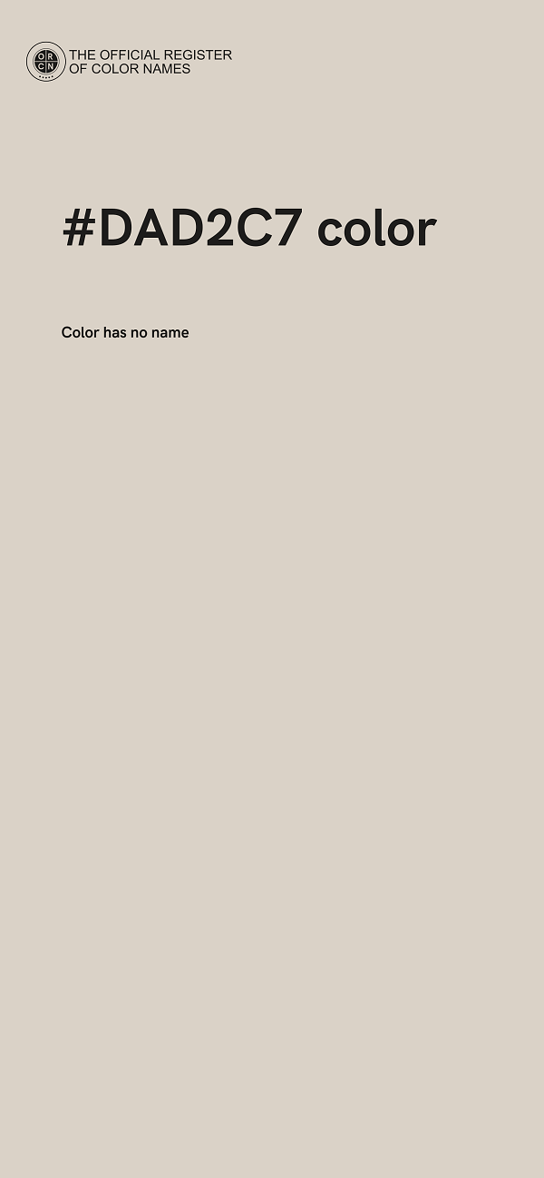 #DAD2C7 color image