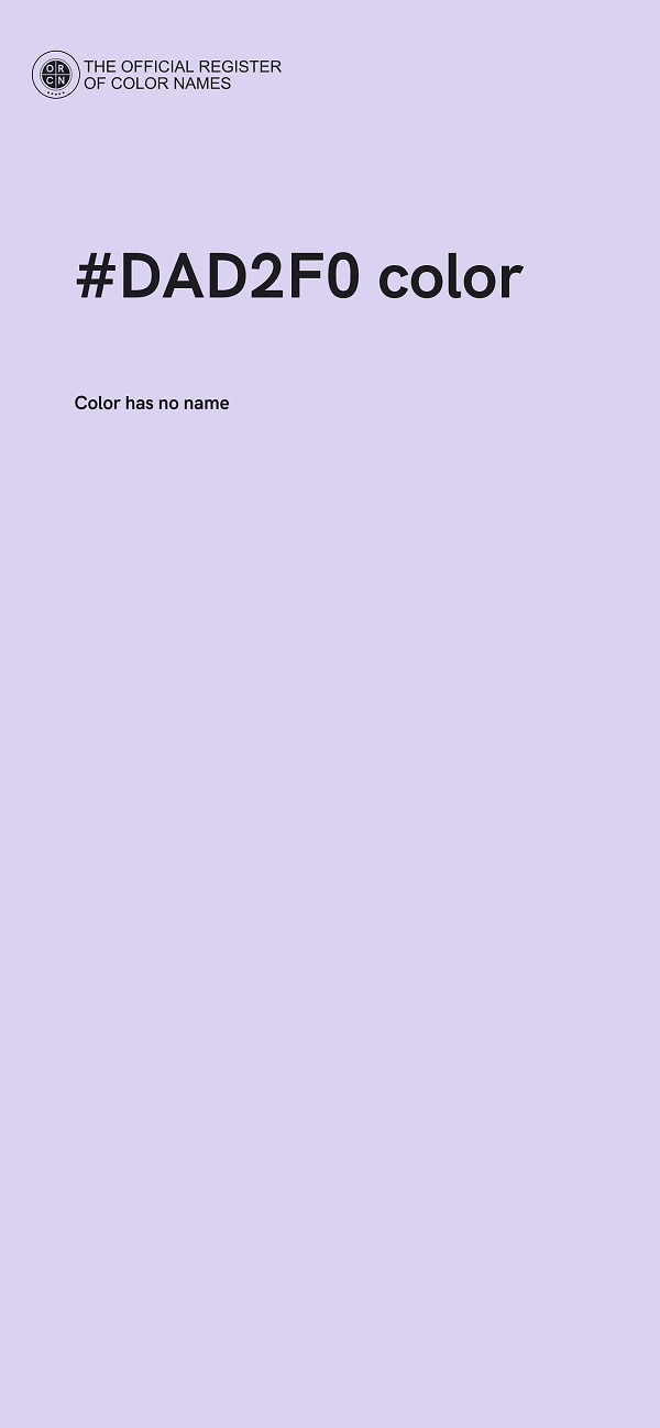 #DAD2F0 color image