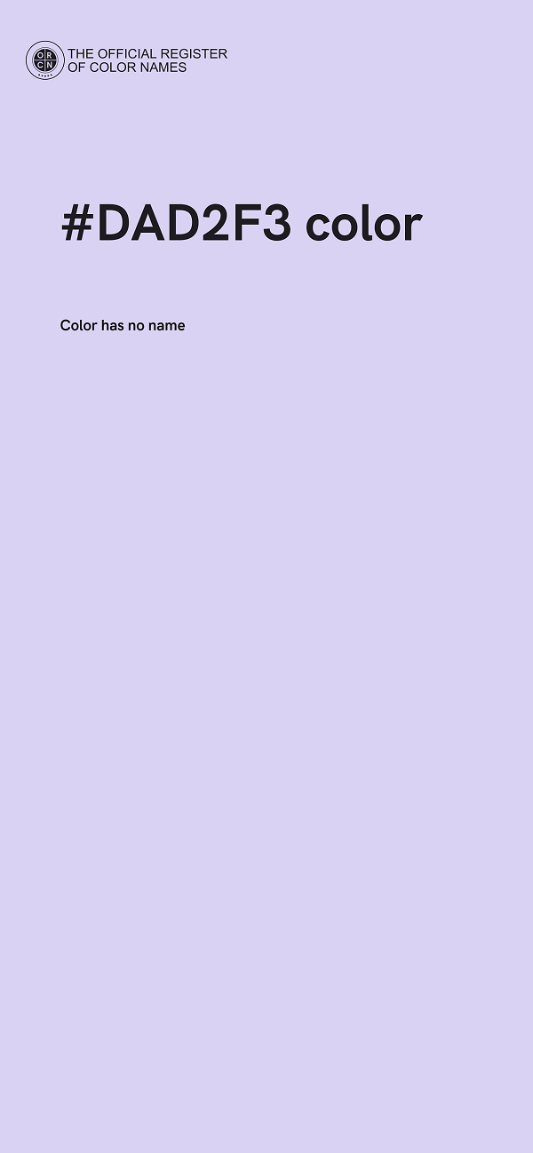 #DAD2F3 color image