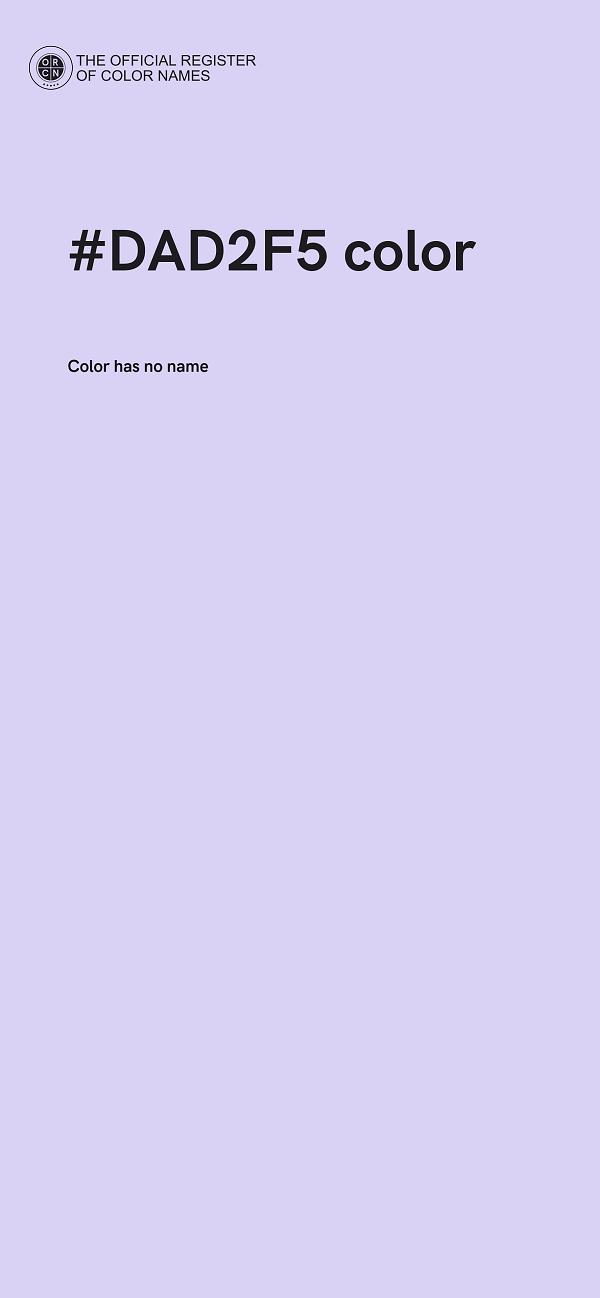 #DAD2F5 color image