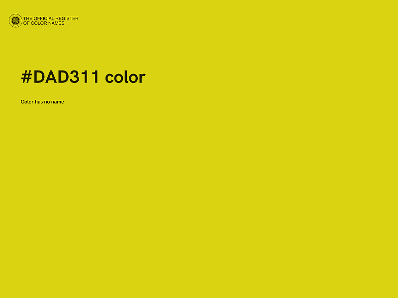 #DAD311 color image