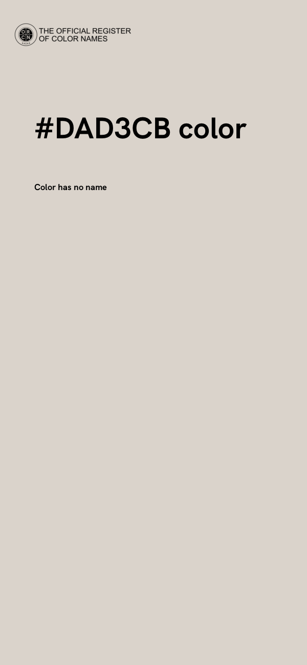 #DAD3CB color image