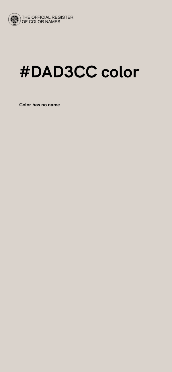 #DAD3CC color image