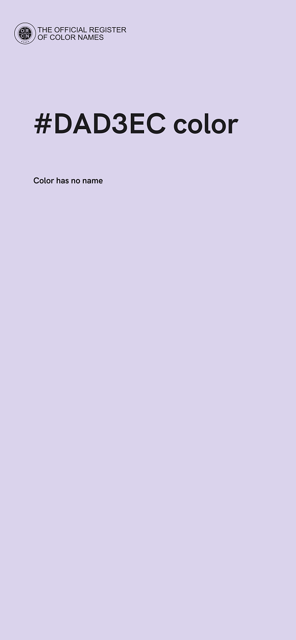 #DAD3EC color image