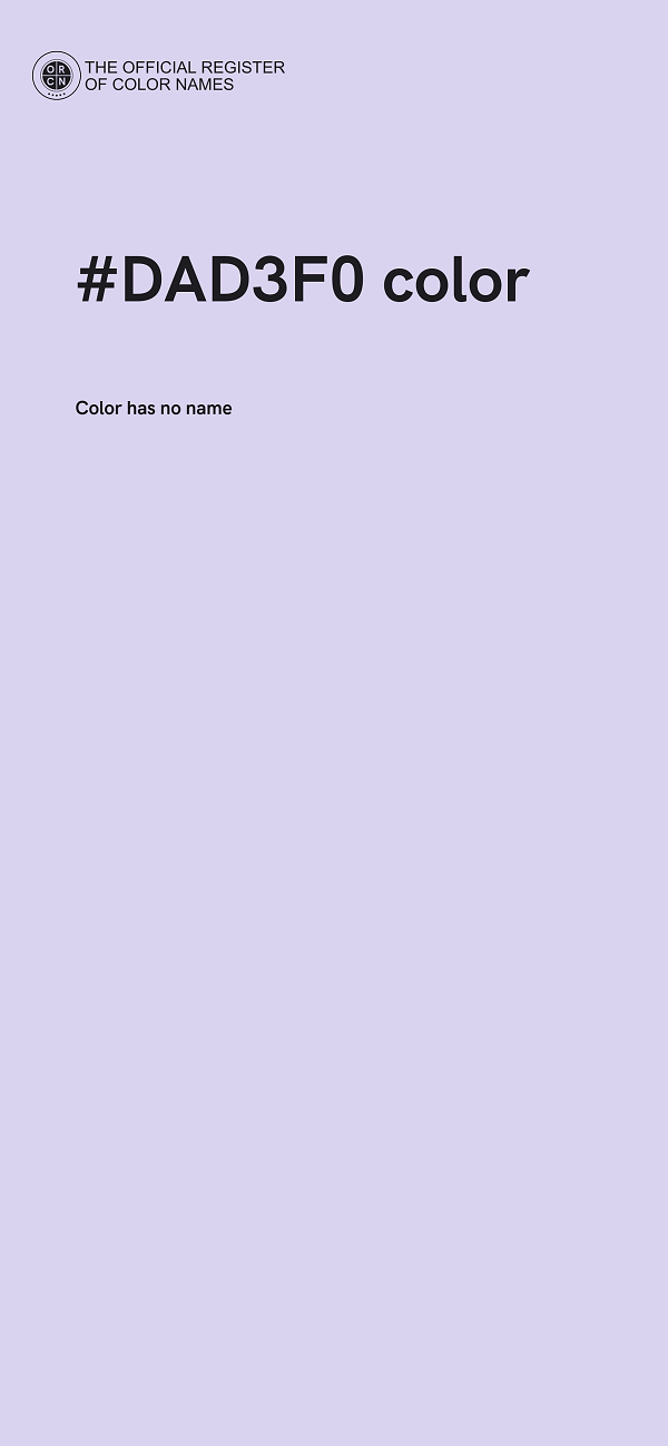 #DAD3F0 color image