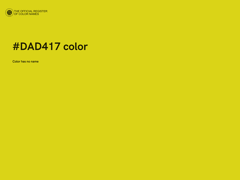 #DAD417 color image