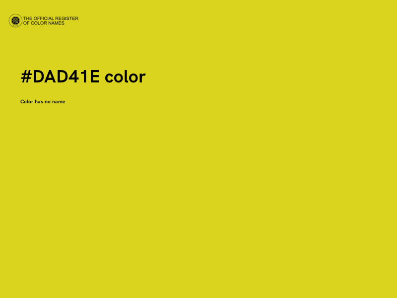 #DAD41E color image