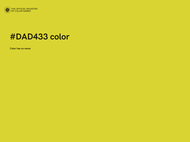 #DAD433 color image