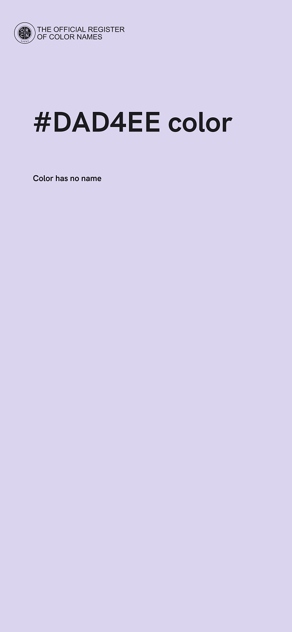 #DAD4EE color image