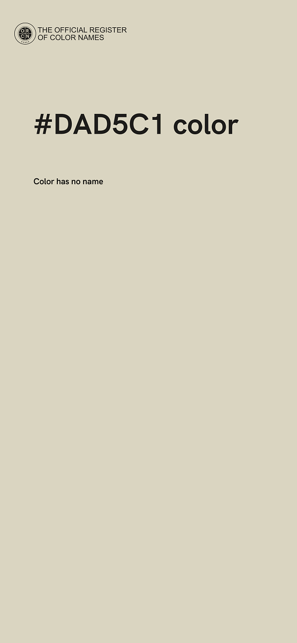 #DAD5C1 color image
