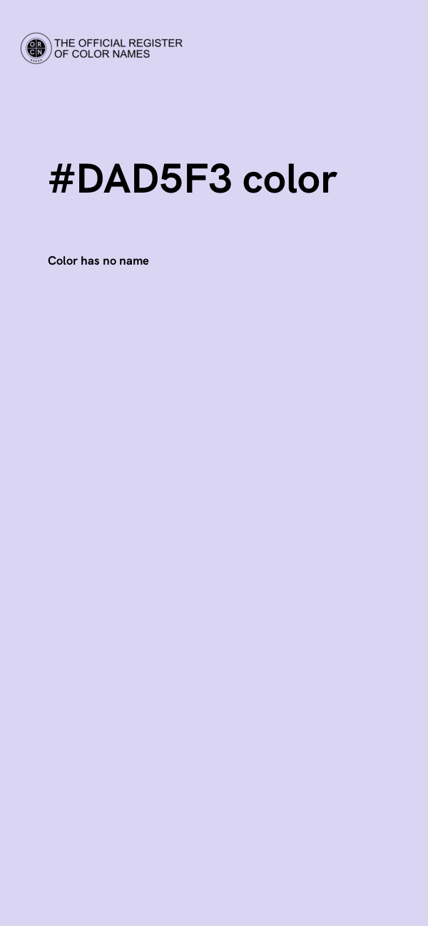 #DAD5F3 color image