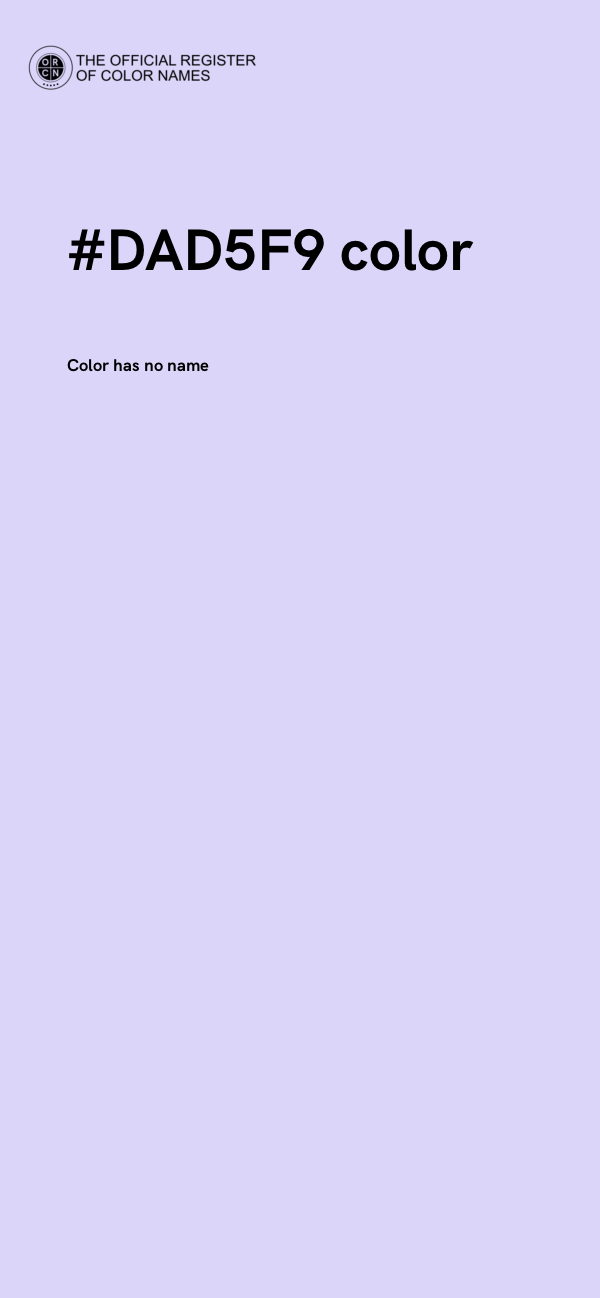 #DAD5F9 color image
