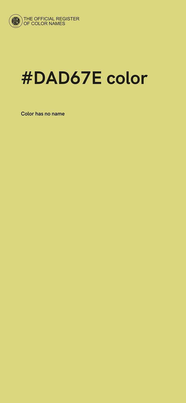 #DAD67E color image