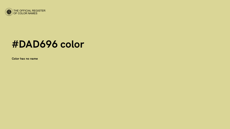 #DAD696 color image