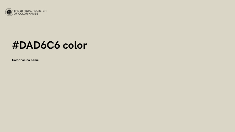 #DAD6C6 color image