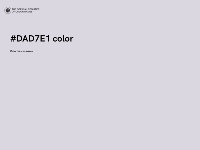 #DAD7E1 color image