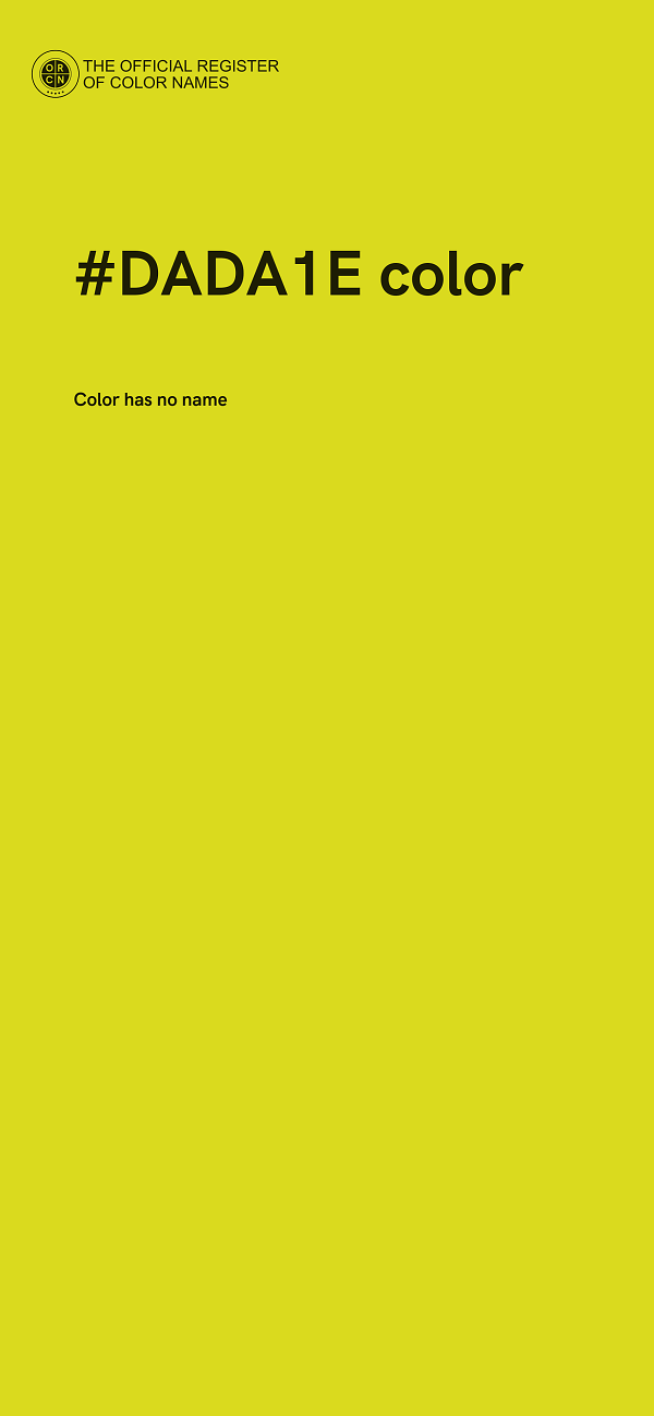 #DADA1E color image