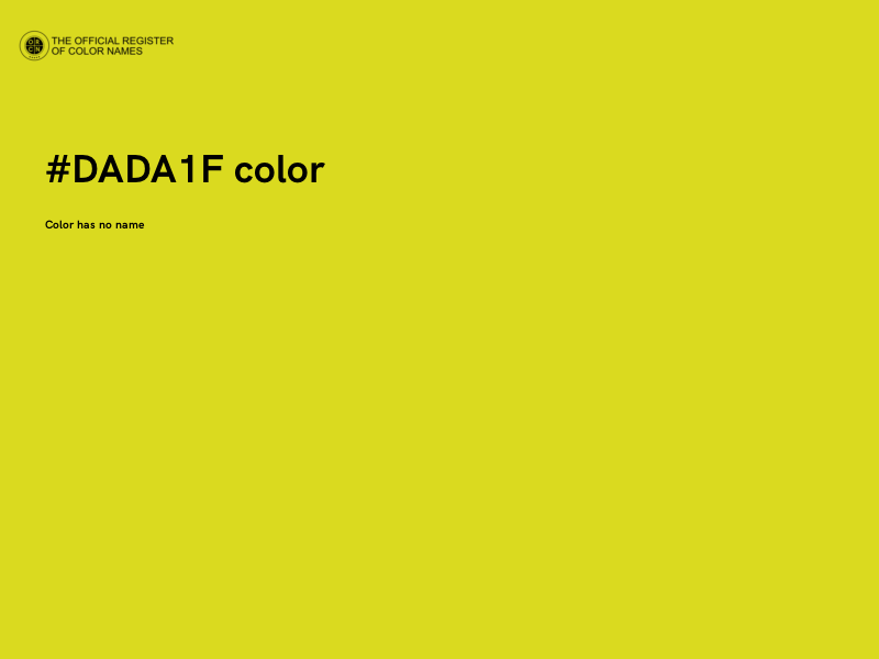 #DADA1F color image