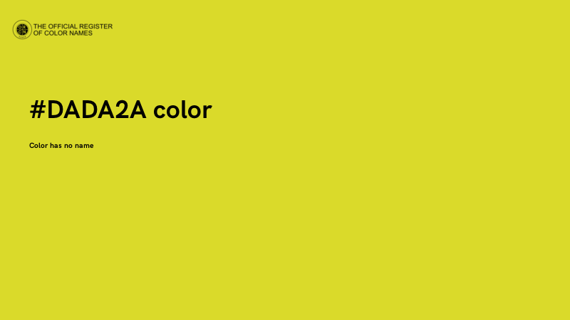 #DADA2A color image