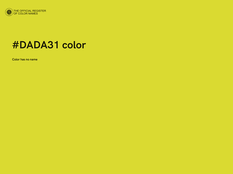 #DADA31 color image