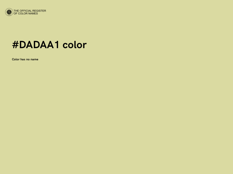 #DADAA1 color image