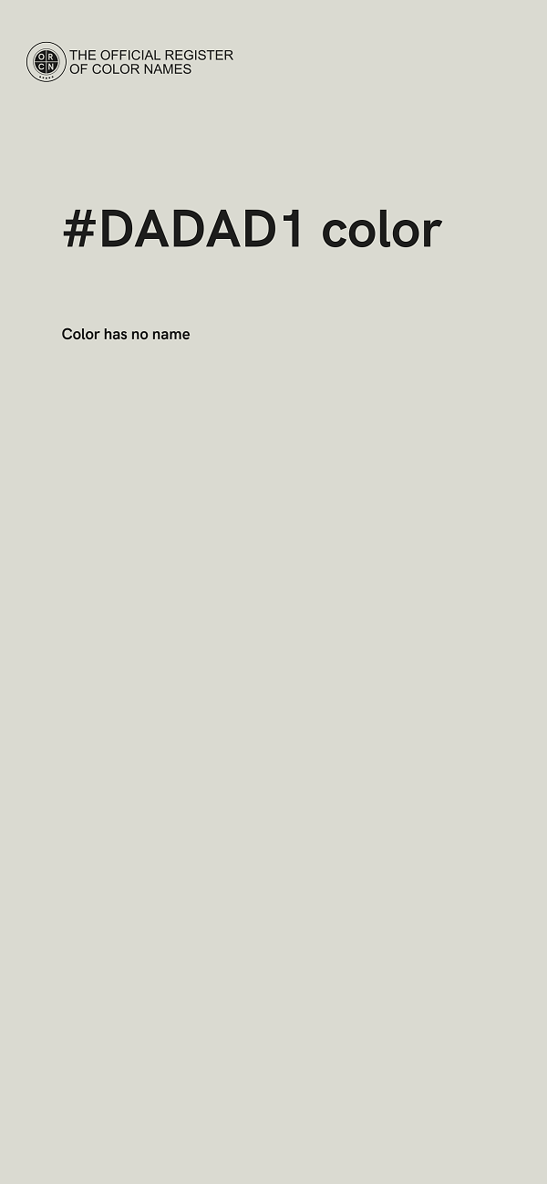 #DADAD1 color image