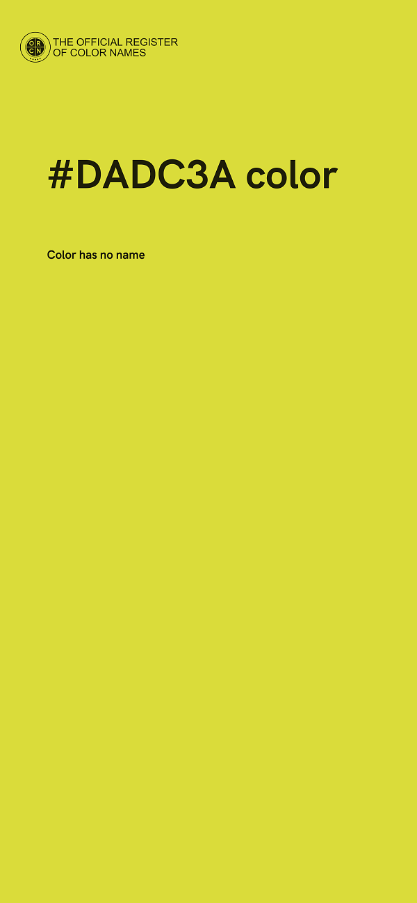 #DADC3A color image