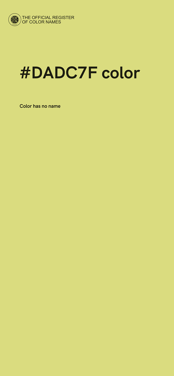 #DADC7F color image