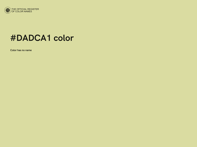 #DADCA1 color image