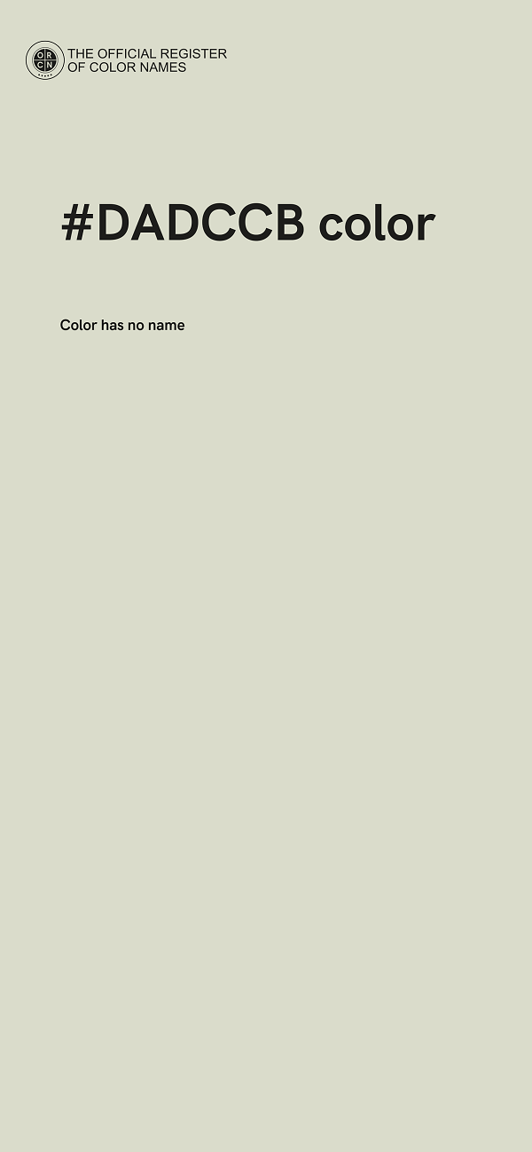 #DADCCB color image