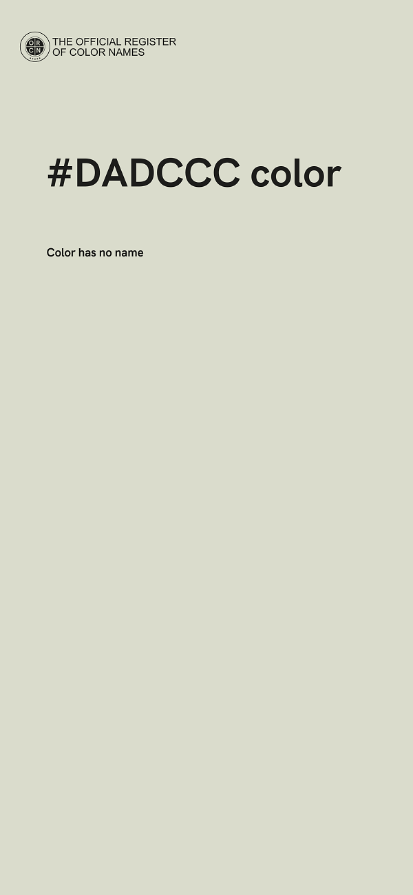 #DADCCC color image
