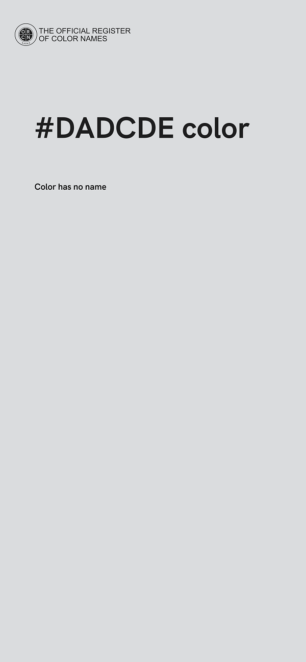 #DADCDE color image