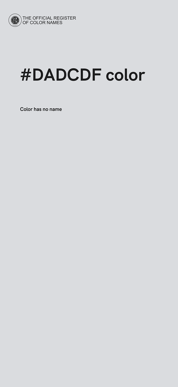 #DADCDF color image