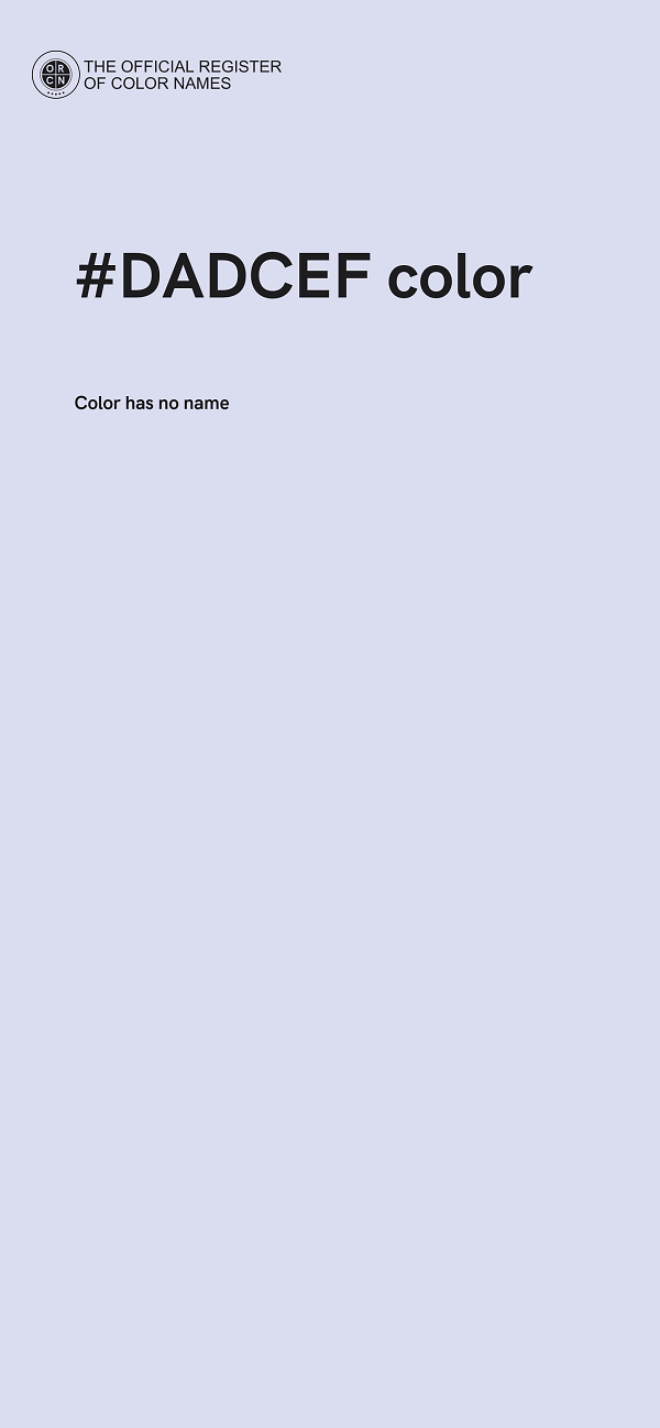 #DADCEF color image