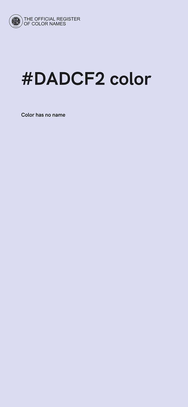 #DADCF2 color image