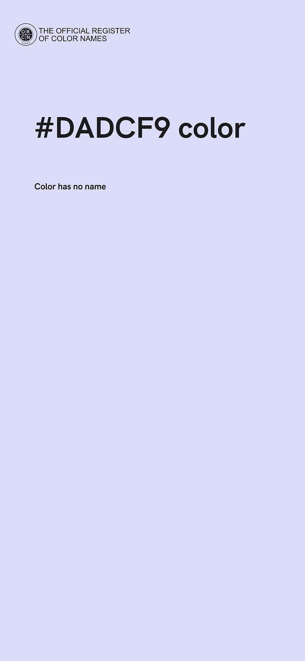 #DADCF9 color image