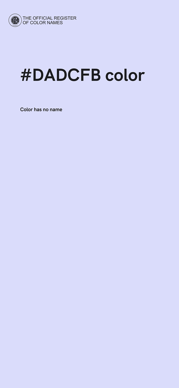 #DADCFB color image
