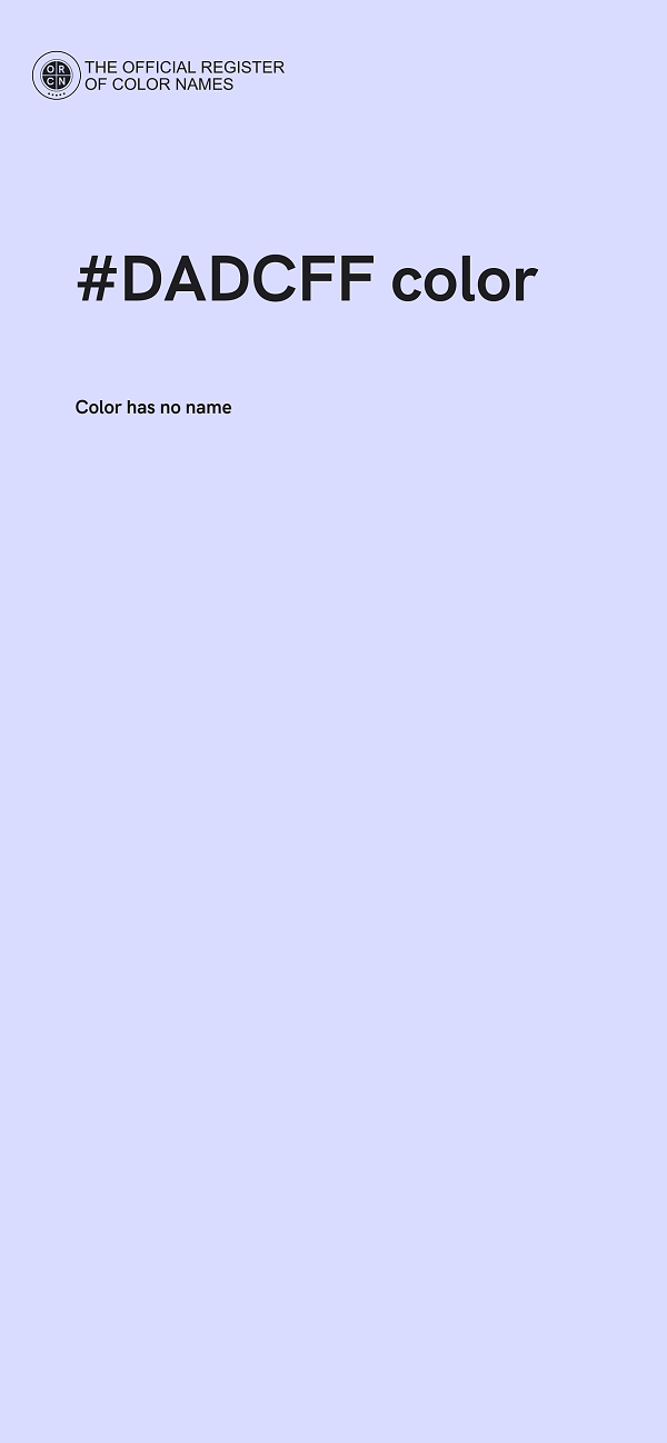 #DADCFF color image