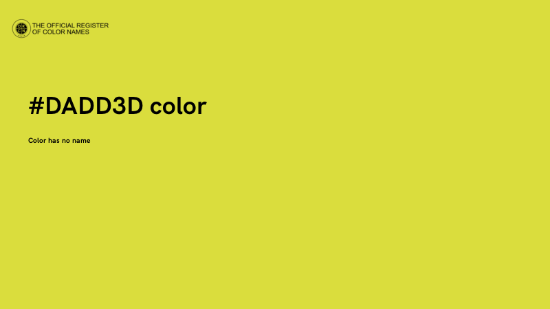 #DADD3D color image