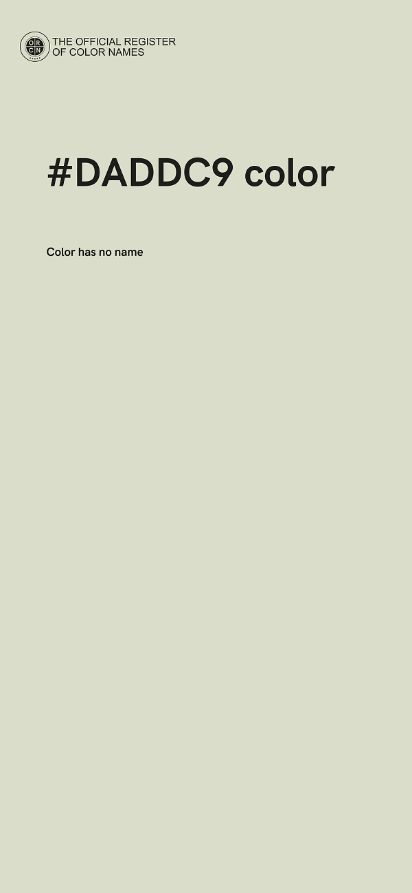 #DADDC9 color image