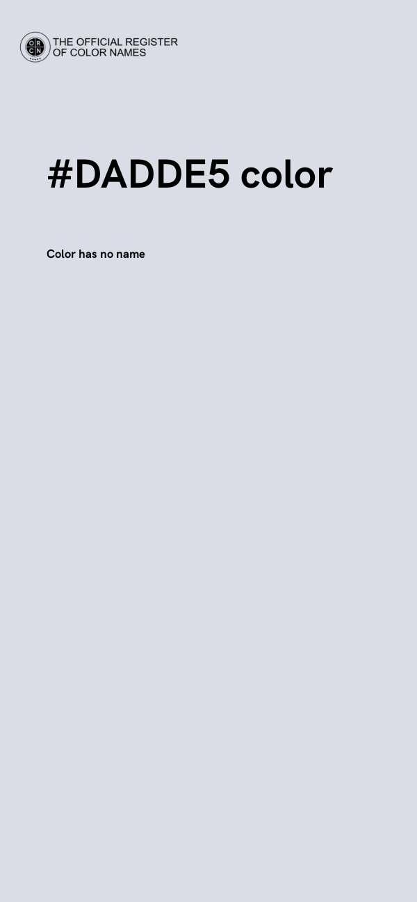 #DADDE5 color image