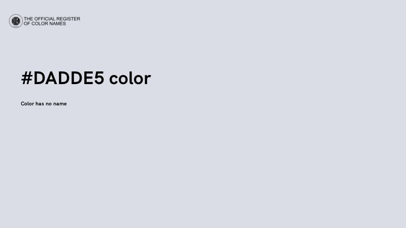 #DADDE5 color image