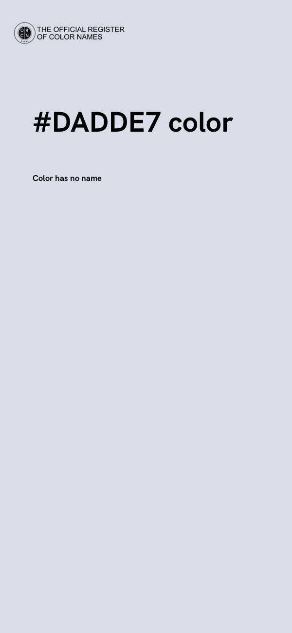 #DADDE7 color image