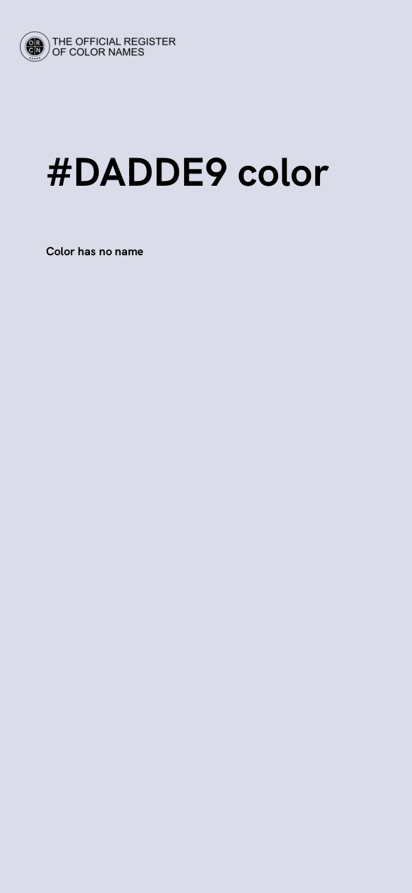 #DADDE9 color image